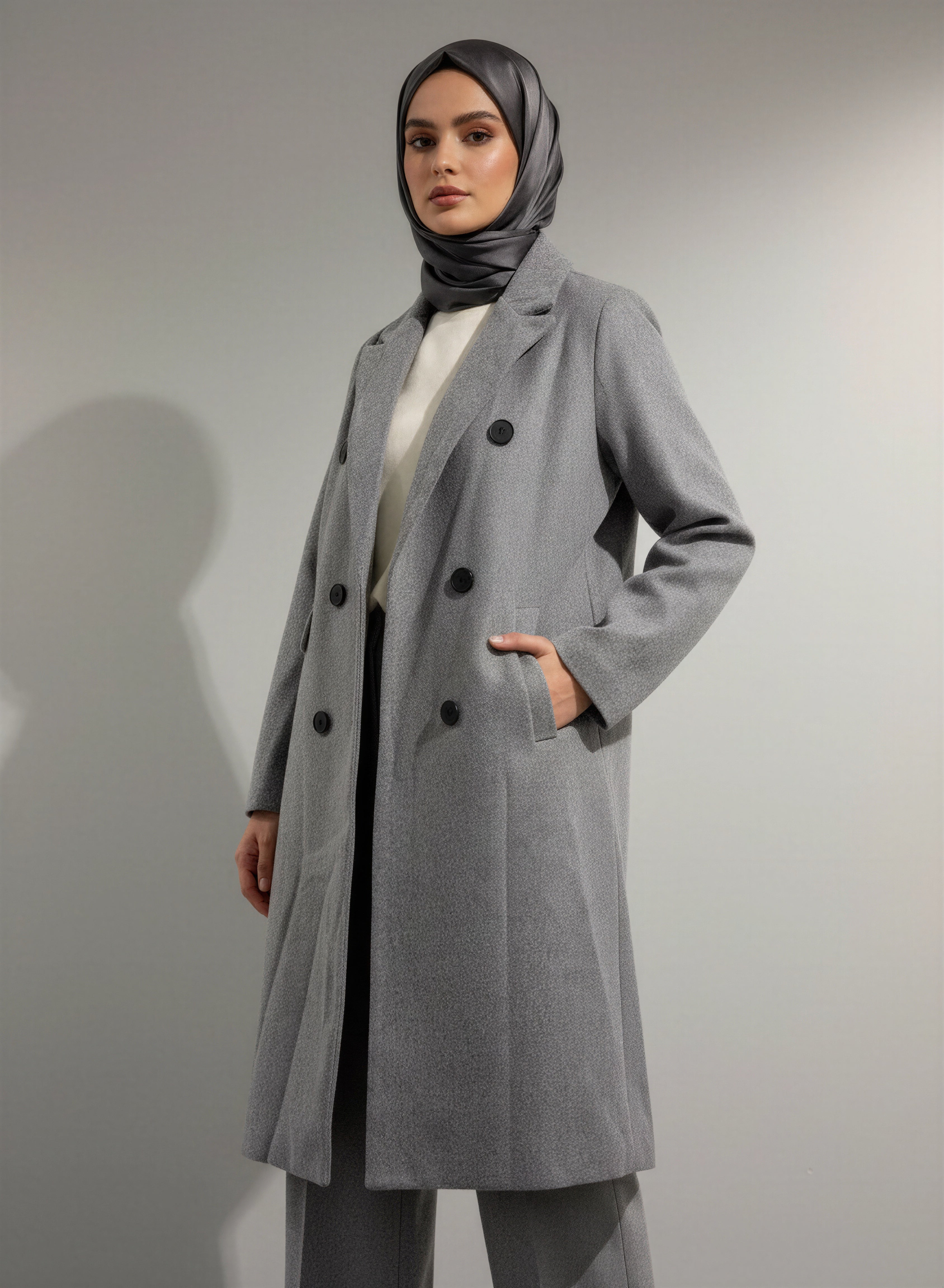 Modest Office Wear Trench Coat
