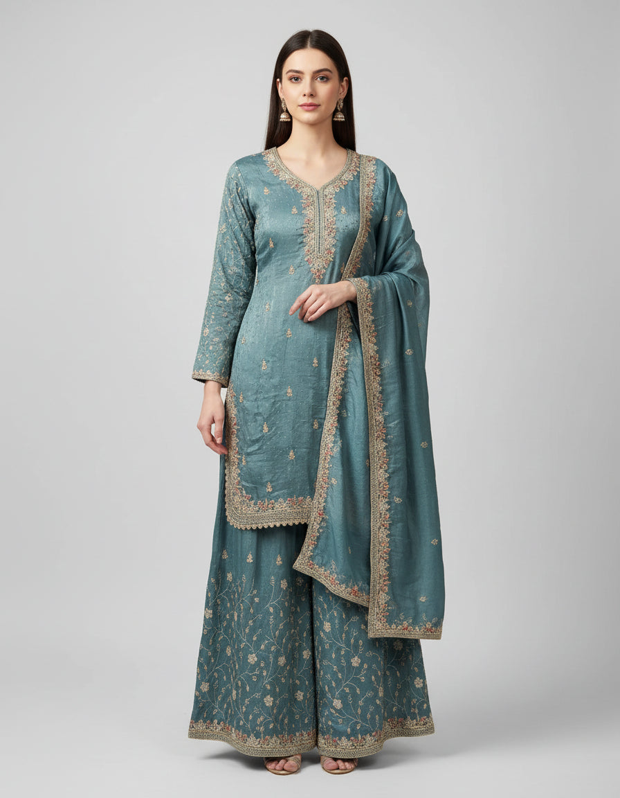 Gharara Kurti Set