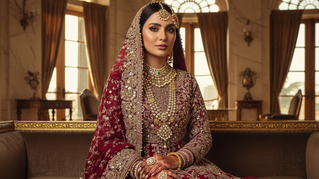 Seated Bride - Rich Embellished